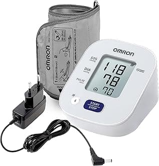 Omron HEM 7143T1A Arm Digital Bluetooth Blood Pressure Monitor with Cuff Wrapping Guide & Intellisense Technology For Most Accurate Measurement (Adapter Included)