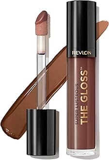 Revlon Super Lustrous Lip Gloss, Non-Sticky, Hydrating, High Shine Finish, 310 Choco Crush, 0.13 oz