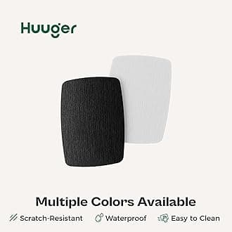 Huuger Tall Dresser for Bedroom, 5 Drawer Dresser & Chests of Drawers, Fabric Dresser for Closet, Bedroom, Night Stand, End Table with Metal Frame, Storage Tower with Fabric Bins, PU Leather, White