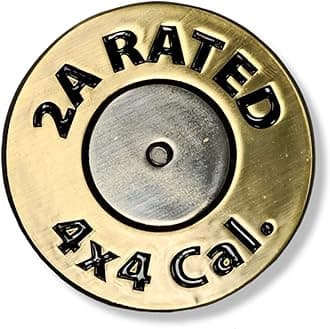 All Metal 2A Rated 4X4 Automotive Badge Specifically Designed for The Jeep Wrangler or Cherokee ~ Stick it Anywhere!