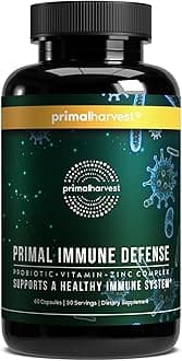 - Immune Defense 10-in-1 Supplement with Probiotics, Zinc, and Vitamins C, D3, K2, B6 Daily Immune Support for Adults