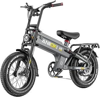 ANIIOKI Ebike for Adult,Electric Bike with 60ah Battery,30+ Mph Top Speed,1200/1400W/1800W Peak Power, Fat Tire eBikes, 200 Miles Commuting Bike