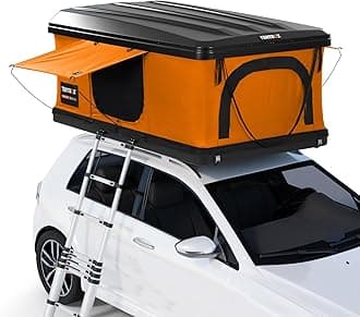 TentBox Classic Car Roof Top Tent - Sleeps 2 People, Four Season Camping - Fits Most Cars, Gas Assisted Opening, 60 Seconds Set-Up