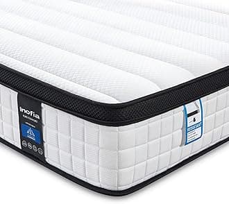 InofiaSmall Single Mattress, 10.6 Inch Hybrid Mattress with Aeroshield Memory Foam and NexusArc Pocket Sprung,Cozy and Breathable Fabric,The Elegant Collection,Small Single(75×190×27cm)OEKO-TEX STANDARD 100