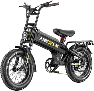 ANIIOKI Ebike for Adult,Electric Bike with 60ah Battery,30+ Mph Top Speed,1200/1400W/1800W Peak Power,Fat Tire eBikes,200 Miles Commuting Bike