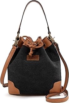 Women Drawstring Hobo Crossbody Bag Bucket Shoulder Bag