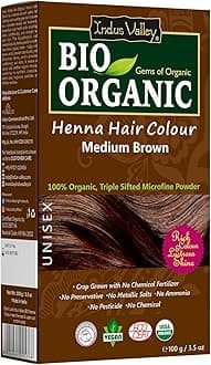 Medium Brown Henna Hair Color-100% Pure & Natural