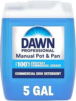 Dishwashing Liquid Soap Detergent by Dawn Professional, Bulk Degreaser Removes Greasy Foods from Pots, Pans and Dishes in Commercial Restaurant Kitchens,Regular Scent, 5 gal.