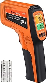 TP450 2 Laser Temperature Gun for Cooking, 16:1 D:S Ratio Infrared Thermometer Gun for Pizza Oven, Laser Thermometer Gun with Adjustable Emissivity Temp Gun -58 to 1022℉(Previously ThermoPro)