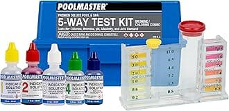 22270 5-Way Swimming Pool or Spa Water Chemistry Test Kit with Case, Premier Collection