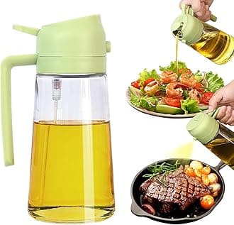 Oil Sprayer for Cooking, 2 In 1 Oil Dispenser and Oil Sprayer (Green)