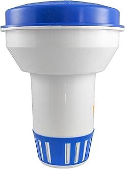 FibroPool Supersize Floating Pool Chlorine Dispenser - Extra Large 12" Design Holds Up to 3 lbs of Tablets - 12 Inches Long - Adjustable Release