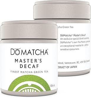DoMatcha, Master's Decaf Matcha Powder, Authentic Japanese Green Tea, Ceremonial Grade, 30g