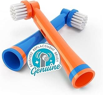 Brusheez Electronic Toothbrush Replacement Brush Heads 2 Pack (Buddy The Bear)