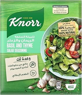 KNORR Salad Seasoning, For Tasty Salads, Basil with Thyme, 10g