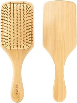 Bamboo Hair Brush With Bristles.