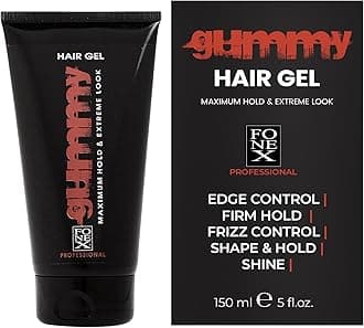 Professional Hair Gel for Men and Women – Strong Hold Styling Gel for Slick Back Looks, Curls, Braids, Twists, and Edge Control – Clear Gel for Shine, Neat Styles, and Conditioning – 150ml