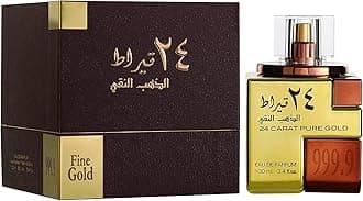 Perfumes 24 Carat Pure Gold for Unisex Eau de Parfum Spray, 3.4 Ounce