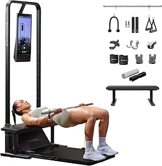 Smart Home Gym, Multi-Functional Gym Machine for Full Body Strength Training, All-in-one Gym Equipment, Digital Weight System, Workout Station, Squat Rack, Gym Monster 2
