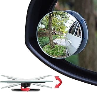 Am-BSM01 Adjustabe HD Glass Convex Wide Angle Rear View Car