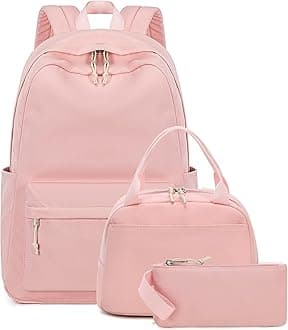 Teens Backpack Set Girls School Backpack Lunch Box Pencil Bags Student Bookbags 3 in 1