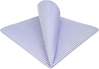 Mens Pocket Square Solid Color Plain Blue Red Grey Large for Suit