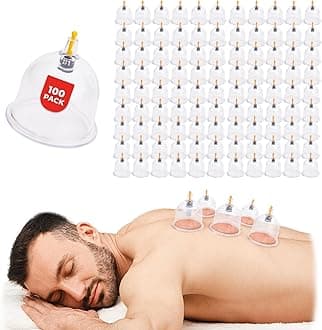 [100 Pack] Bulk Cupping Set for Massage Therapy - B1 B2 B3 B4 B5 B6 B7 U4 U5 - B1 (2.95 in) - Wholesale Professional Cupping Therapy Set, Cuppings Kit for Massage and Physical Therapy Kit