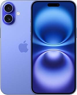 Apple iPhone 16 Plus, US Version, 128GB, Ultramarine for Cricket (Renewed)