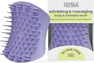 Tangle Teezer The Scalp Exfoliator & Massager - Perfect for Hair Treatment & Scalp Detox - Removes Dirt & Dead Skin Cells - Use in Shower or with Hair Oil - Lavender Lite
