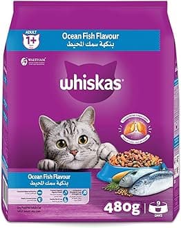 Whiskas Ocean Fish Dry Food, 480g