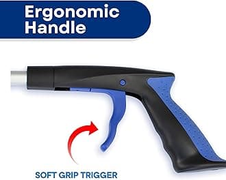 RMS 34 Inch Extra Long Reacher Grabber - Foldable Gripper and Reaching Tool with Rotating Jaw