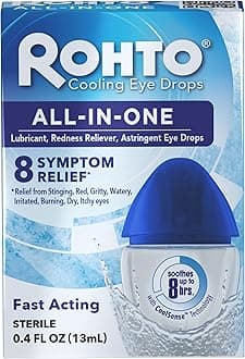 All-in-One Multi-Symptom Eye Drops, CoolSense™ Technology Relieves Irritation from Red, Dry, Itchy, Burning, Gritty, and Watery Eyes, 0.4 fl oz, 3 Count
