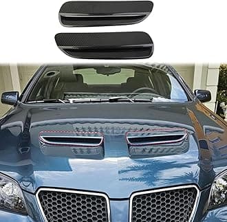 Carbon Fiber Style Engine Hood Air Outlet Vent Moulding Cover Trim for Pontiac G8