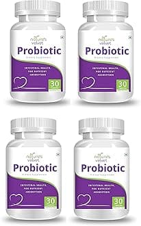 Natures Velvet Lifecare Probiotics for Digestive Health and Immunity - 30 Capsules - Pack of 4