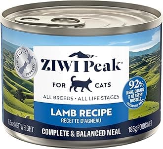 ZIWI Peak Wet Cat Food – All Natural, High Protein, Grain Free, Limited Ingredient, with Superfoods (Lamb, Case of 12, 6.5oz Cans)