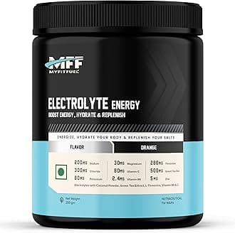 Electrolyte Energy, Hydration & Replenishment. With Green Tea Extract, L-Threonine For Better Performance (200g Orange)