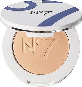 No7 Lift & Luminate Triple Action Pressed Powder - Medium - Setting Makeup for Face - Reduces Fine Lines & Enhances Glow (10g)