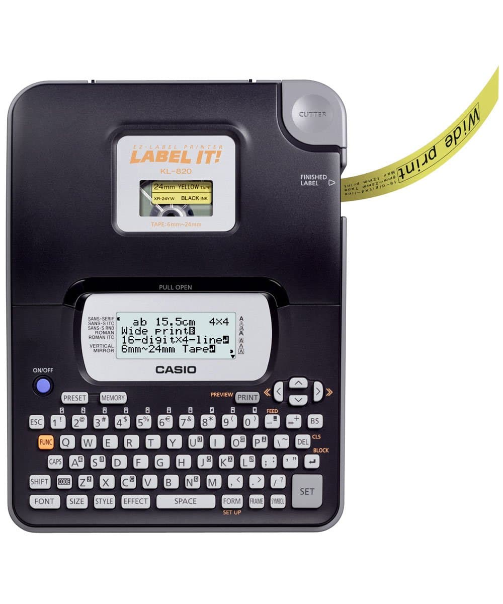 Casio KL-820 Label Printer (Black)