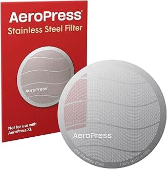 Stainless Steel Reusable Filter - Metal Coffee Filter for AeroPress Original & AeroPress Go Coffee Makers, 1 Pack, 1 Filter