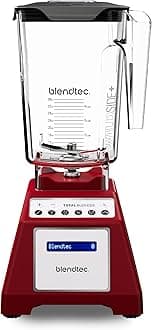 Total Classic Original Blender - WildSide+ Jar (90 oz) - Professional-Grade Power - 6 Pre-programmed Cycles - 10-speeds - Red
