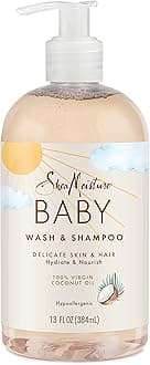 SheaMoisture Baby Wash and Shampoo for Baby 100% Virgin Coconut Oil, 13 Fl Oz