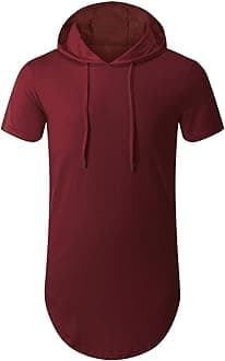 Aiyino Men's S-5X Short Sleeve Fashion Athletic Hoodies Sport Sweatshirt Hip Hop Pullover