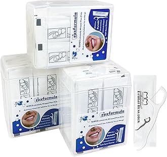 200 Count Individually Wrapped Dental Floss Picks - Travel Flossers for Teeth Cleaning and Oral Care - Ideal Travel Size Toiletries, Wedding Basket Supplies and Guest Bathroom Essentials