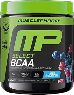 Musclepharm BCAA Powder Blue Raspberry Flavor 30 Servings