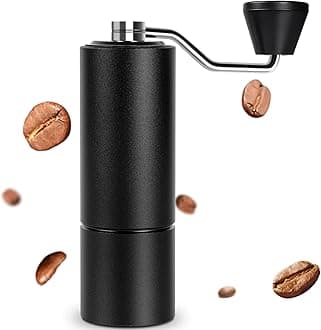 TIMEMOREC2 Portable Hand Coffee Grinder, Manual Coffee Grinder for Espresso to French Press, Black