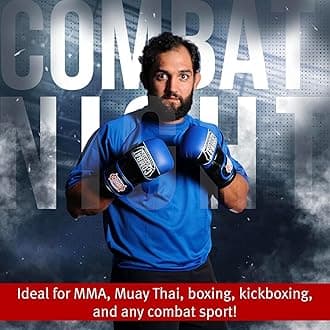 Combat Sports Max Strike MMA Training Gloves, Open Palm Fingerless Gloves for MMA, Muay Thai, and Kickboxing