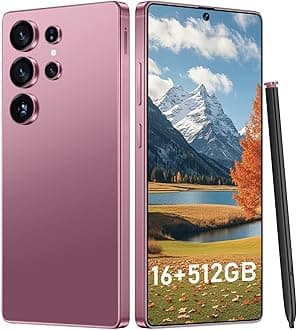 I25 Ultra: Powerhouse 16GB/512GB, 2-Day 7000mAh Battery, Huge 6.99" Android 14 Phone w/Built-in Stylus - Your All-in-One Device The Superior Choice (Rose)
