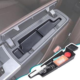 Armrest Organizer Compatible with BMW X1 U11 2023-2026 Console Tray armrest Secondary Storage Box, armrest Box Accessories（Black）