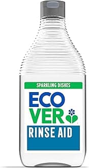 Ecover Dishwasher Rinse Aid, Sparkling Dishes and Quick Drying Action, For The Ultimate Clean, Pack of 1, 450ml