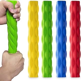 ZEAGUSResistance Bar for Physiotherapy, 4 Pack, Flexible and Non-Slip Hand Exercise Bar, Relieves Tendonitis Pain and Improves Grip Strength, Hand Therapy Bar